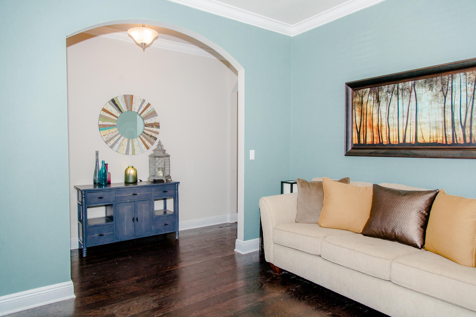 282 Whispering Lake Drive Santa Rosa Beach, FL 32459 - Photo 16 of 18 a living room with furniture and wooden floor