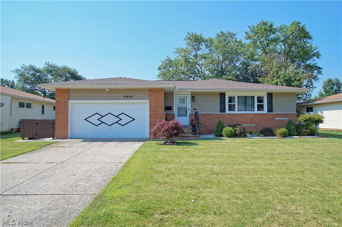 Welcome to 8601 Royal Ridge Drive in Parma. Three bedroom 1 1/2 bath ranch with first floor laundry.