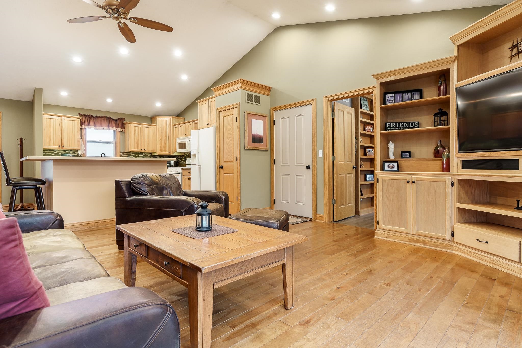 2615 Graham Road Belvidere, IL 61008 - Photo 17 of 39 a living room with stainless steel appliances furniture cabinets and a kitchen view