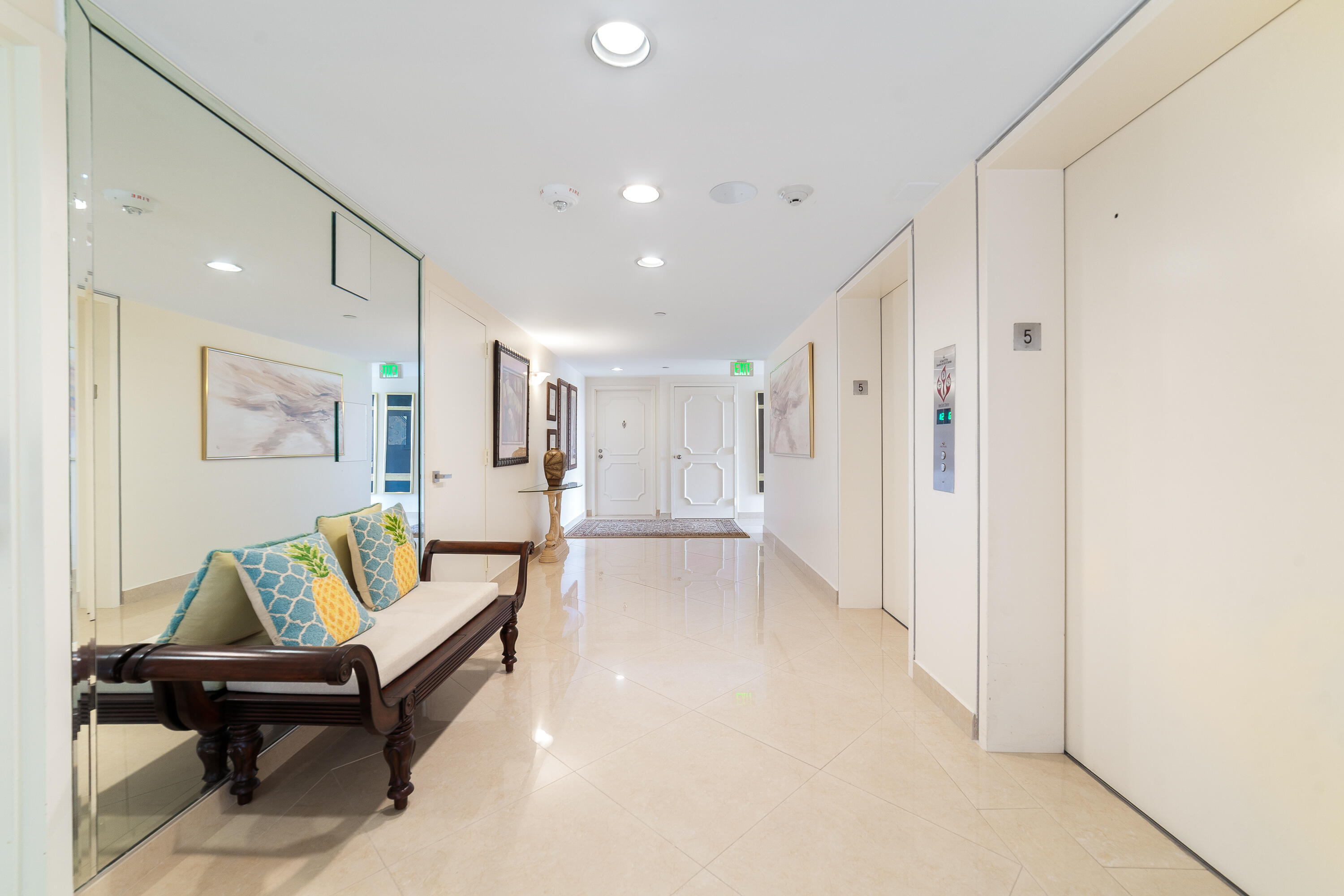 4101 North Ocean Boulevard, Unit 505 Boca Raton, FL 33431 - Photo 33 of 34 5th floor lobby