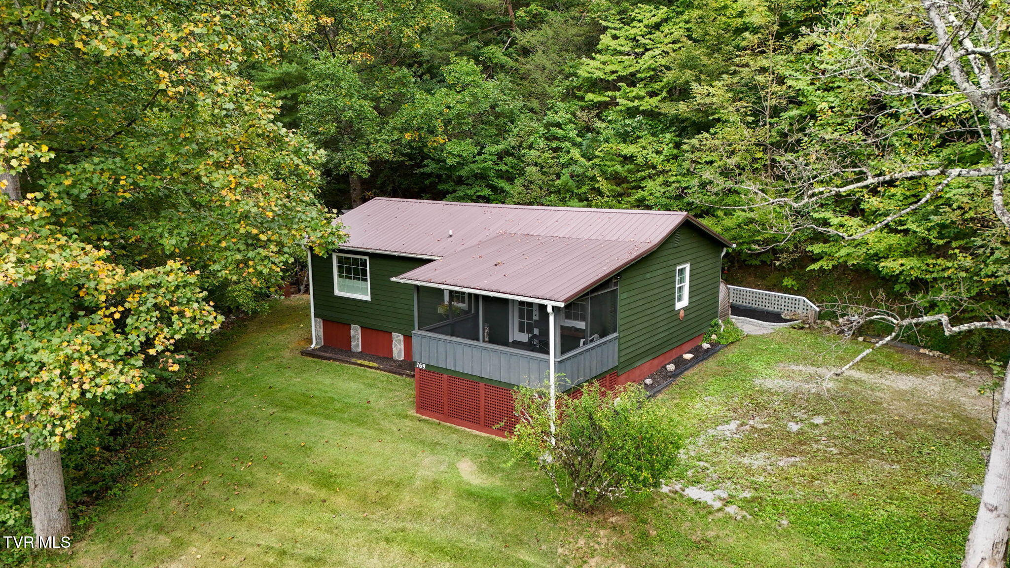 769 Flatwoods Road Bluff City, TN 37618 - Photo 1 of 41 48-web-or-mls-769 Flatwoods Rd Drone DOM