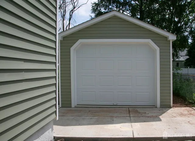 a view of a wooden deck with a bench