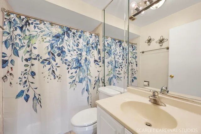 a bathroom with a sink and toilet