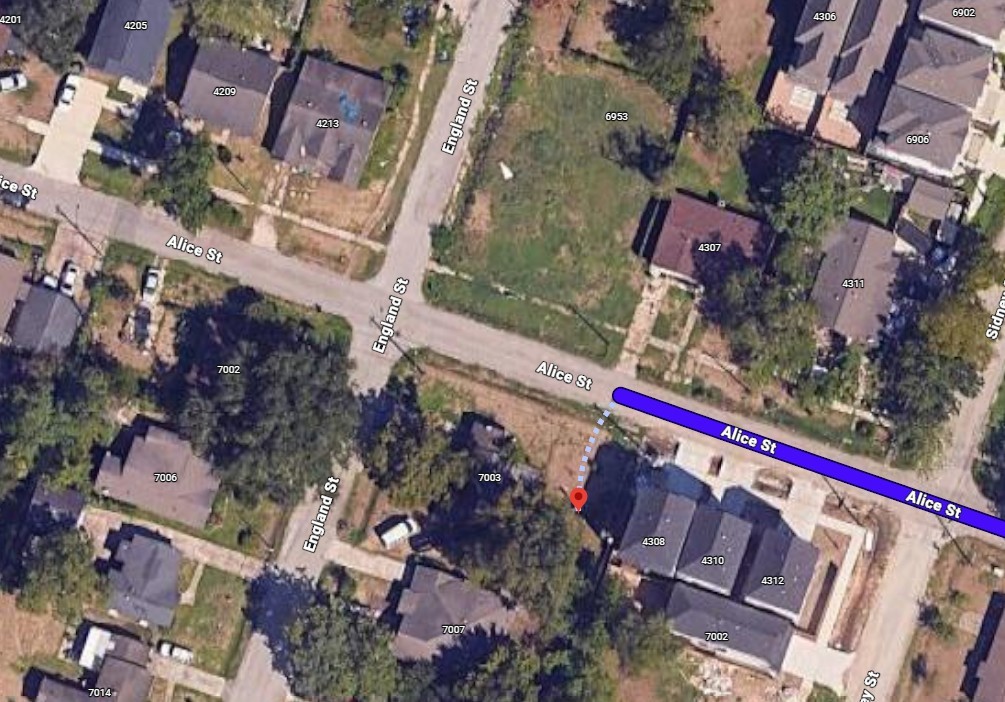 4306 Alice Street Houston, TX 77021 - Photo 2 of 3 an aerial view of a house