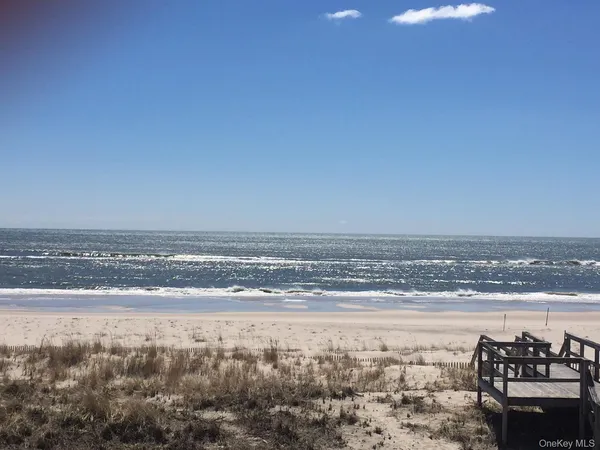 a view of an ocean and beach