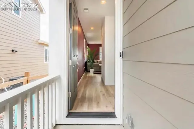 a view of a corridor