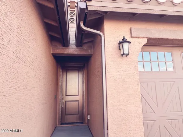 a view of a front door of the house