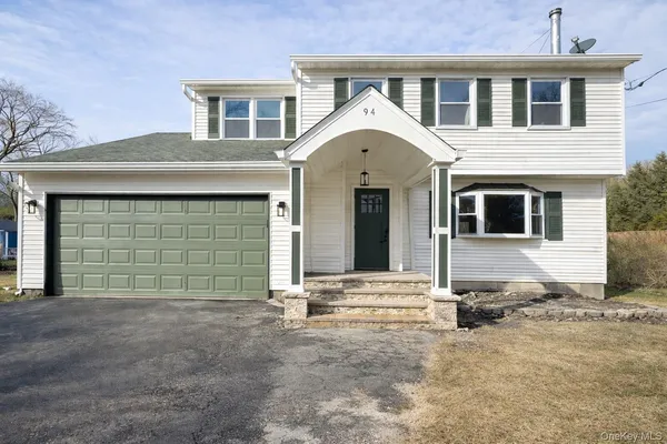 a front view of a house