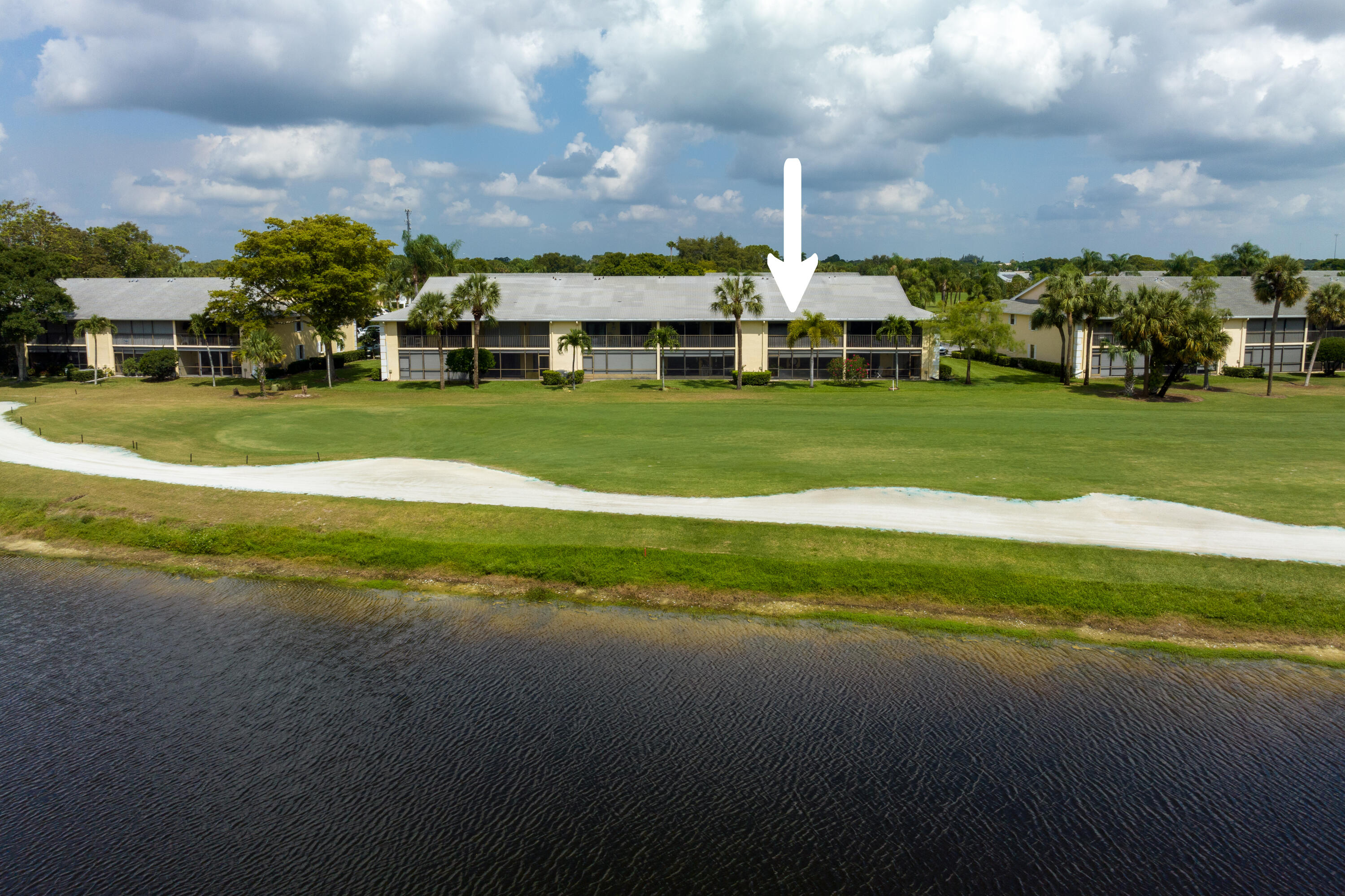 2042 Keystone Drive, Unit B Jupiter, FL 33458 - Photo 14 of 18 Aerial View - Golf Vire from unit