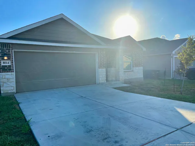 a view of backyard and mountain view