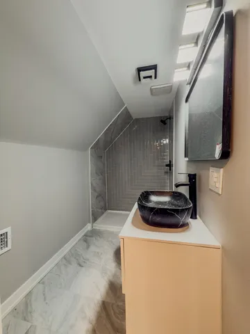 a room with storage and utility