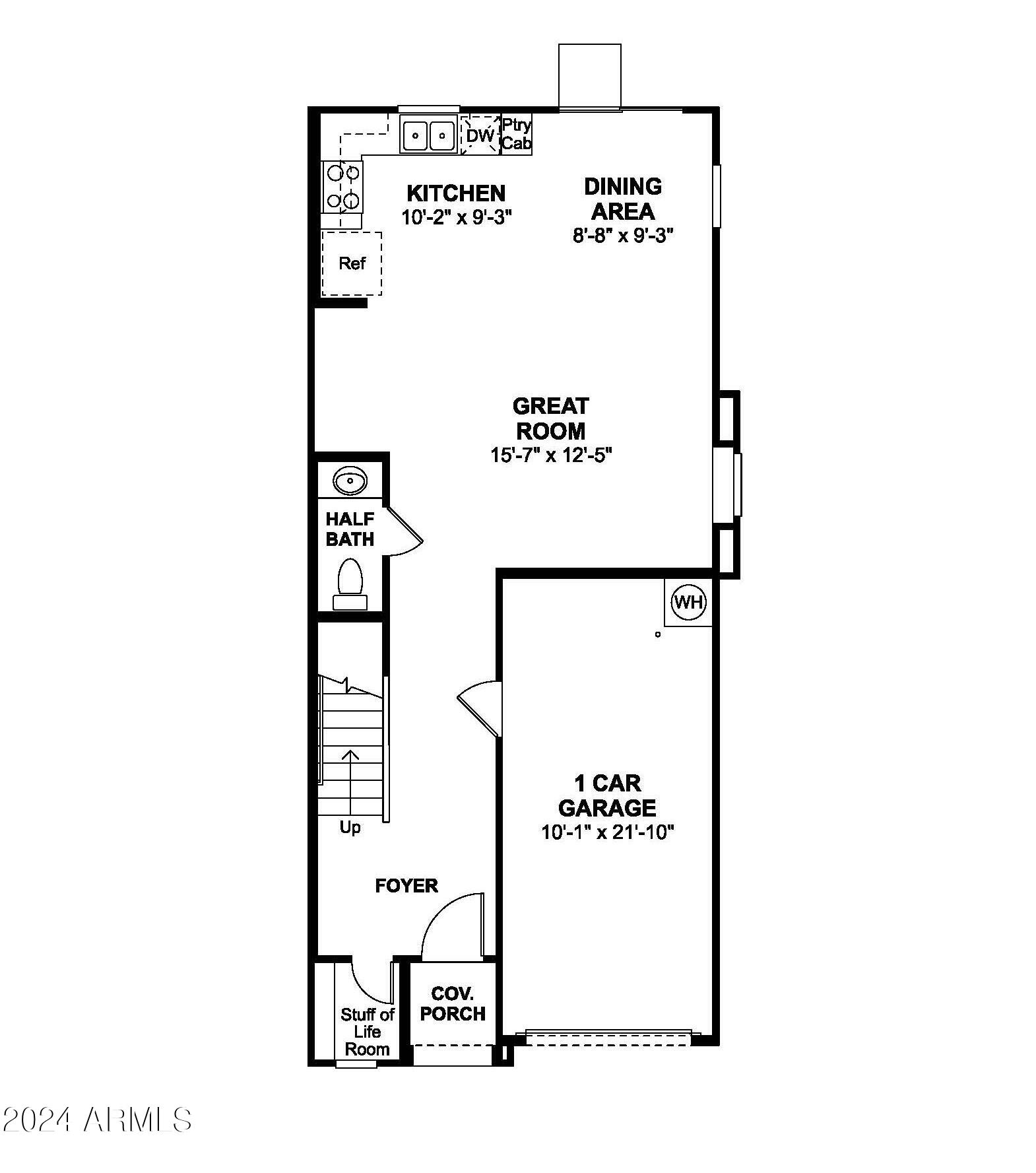 2831 West Red Fox Road Phoenix, AZ 85085 - Photo 21 of 21 Vela Floorplan First Floor