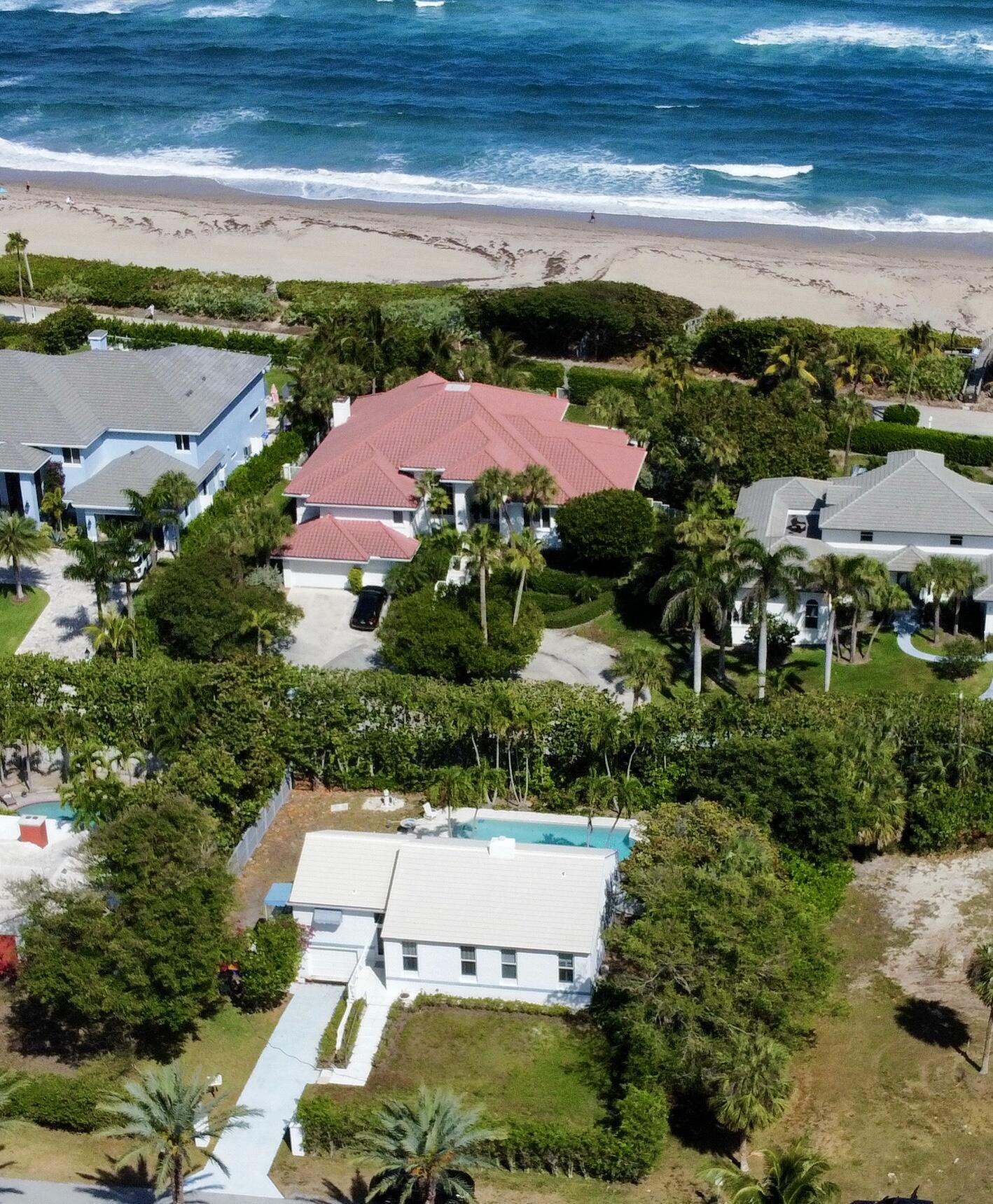 115 Dolphin Road Ocean Ridge, FL 33435 - Photo 38 of 38 an aerial view of house with yard swimming pool and outdoor seating
