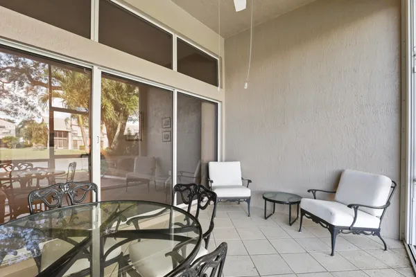 a view of a lake with houses