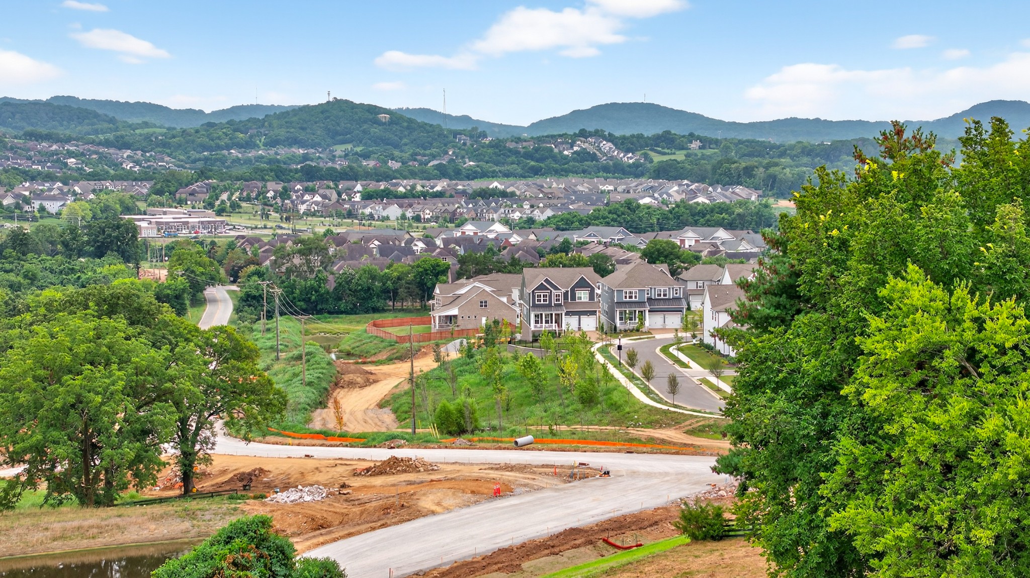 0 South Carothers Road Franklin, TN 37067 - Photo 18 of 19 an aerial view of residential houses with outdoor space and trees