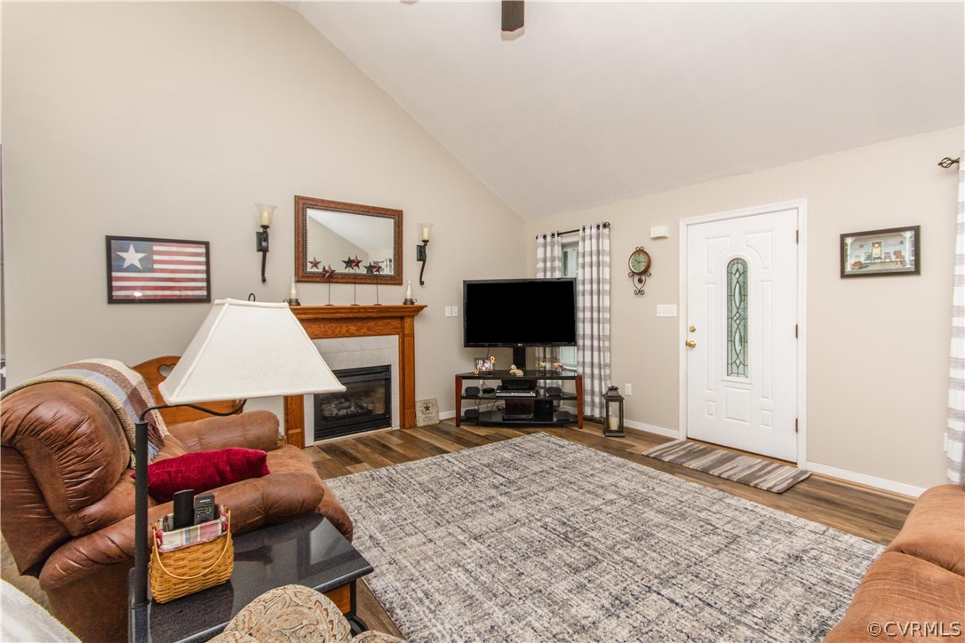 19725 Carson Ruritan Road Carson, VA 23830 - Photo 11 of 36 a living room with furniture and a flat screen tv