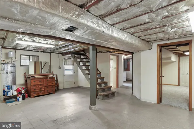 a view of room with furniture