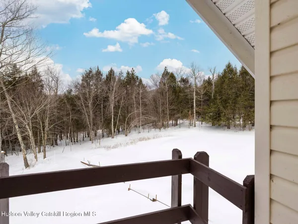 a view of snow covered with snow in outdoor space