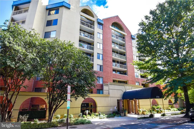 a front view of a building