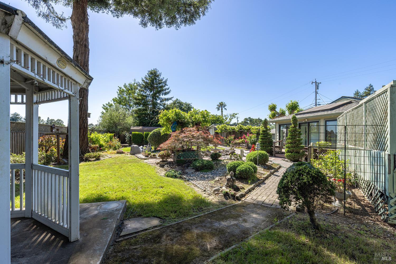 2236 West Hearn Avenue Santa Rosa, CA 95407 - Photo 47 of 56 a view of a backyard with garden