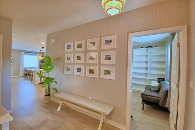 a bed room with a bed and a desk