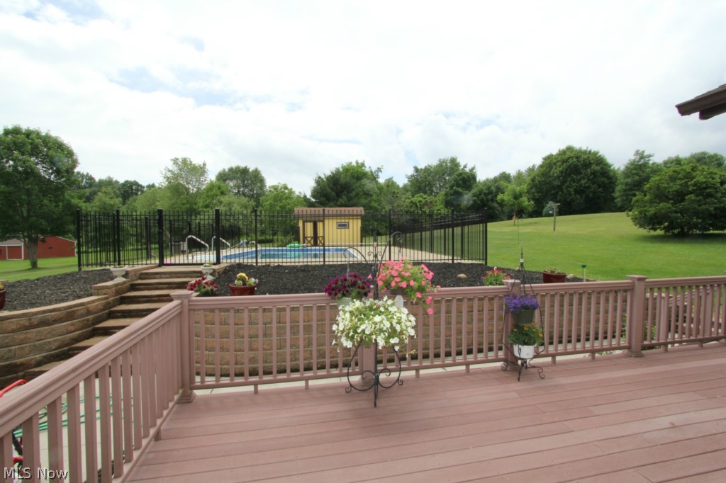 5244 Sullivan Road Hudson, OH 44236 - Photo 16 of 17 Composite Deck, Pool with patio surround & large open yard