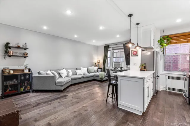 a view of a lobby with furniture