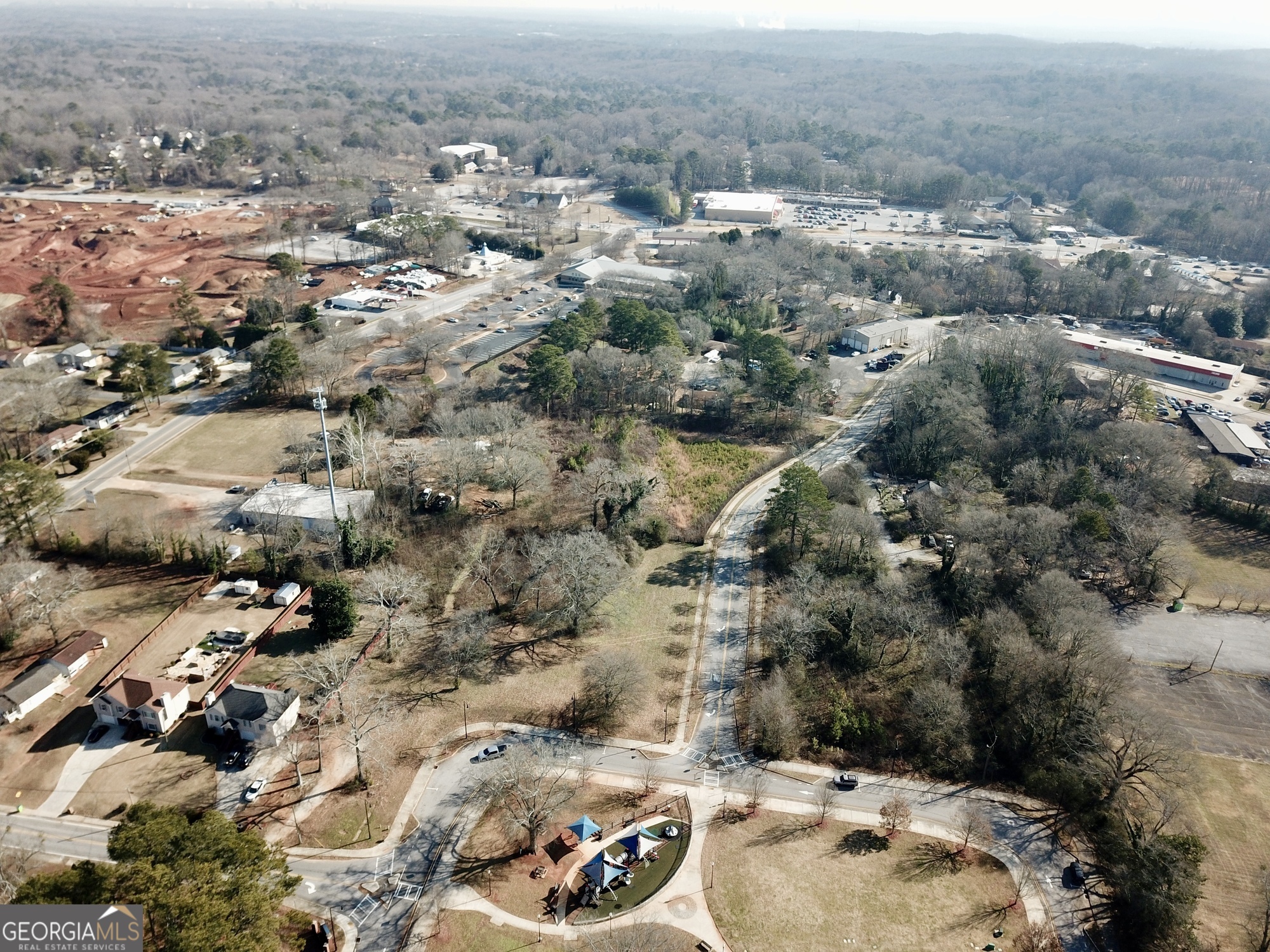 5335 Church Street Southwest Mableton, GA 30126 - Photo 12 of 29 an aerial view of a house with a yard