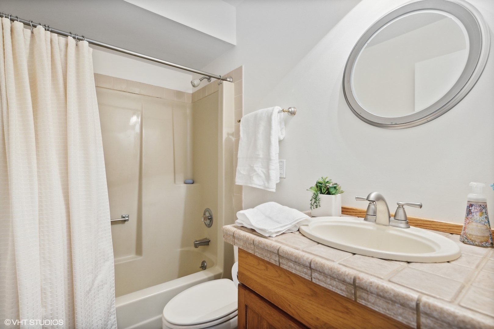 1908 Cherry Street Wheaton, IL 60187 - Photo 15 of 36 a bathroom with a granite countertop sink toilet and shower