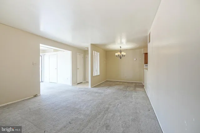 a view of empty room