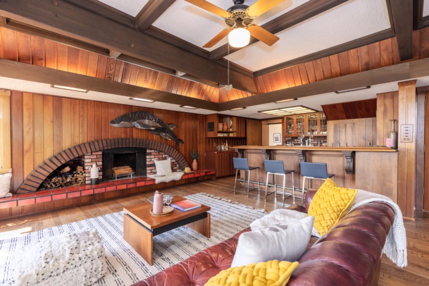 75 Simpson Drive Walnut Creek, CA 94596 - Photo 24 of 48 a living room with furniture and a fireplace