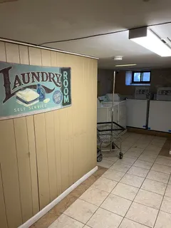 a room with storage and utility