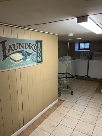 a room with storage and utility