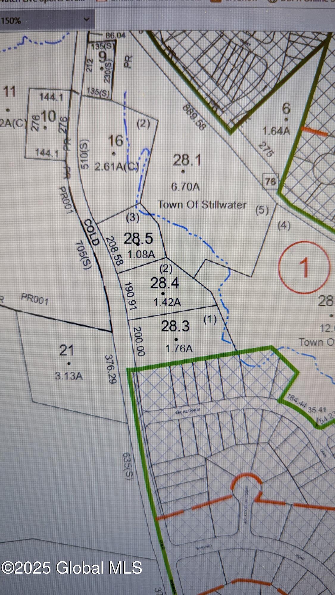 L28.4 Cold Springs Road Saratoga Springs, NY 12866 - Photo 8 of 8 Tax Map for 91 93 and 95 Cold Springs Rd
