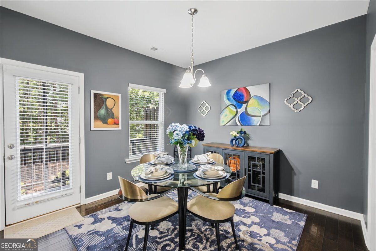 4192 Integrity Way Powder Springs, GA 30127 - Photo 10 of 29 Freshly painted dining area that leads to the outdoor space