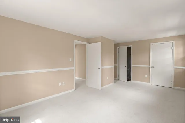 a view of an empty room