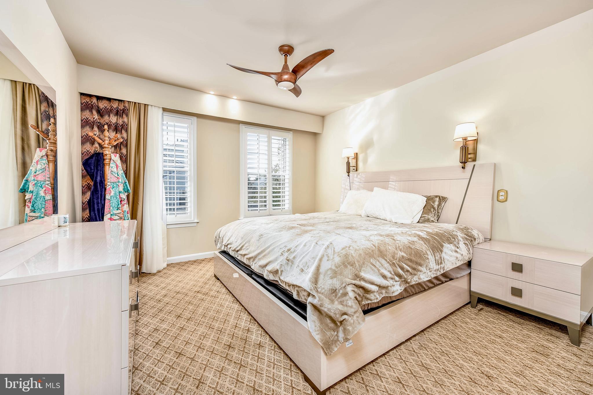 20870 Trinity Square Sterling, VA 20165 - Photo 23 of 36 BEDROOM WITH CUSTOM LIGHTING AND WINDOW COVERINGS