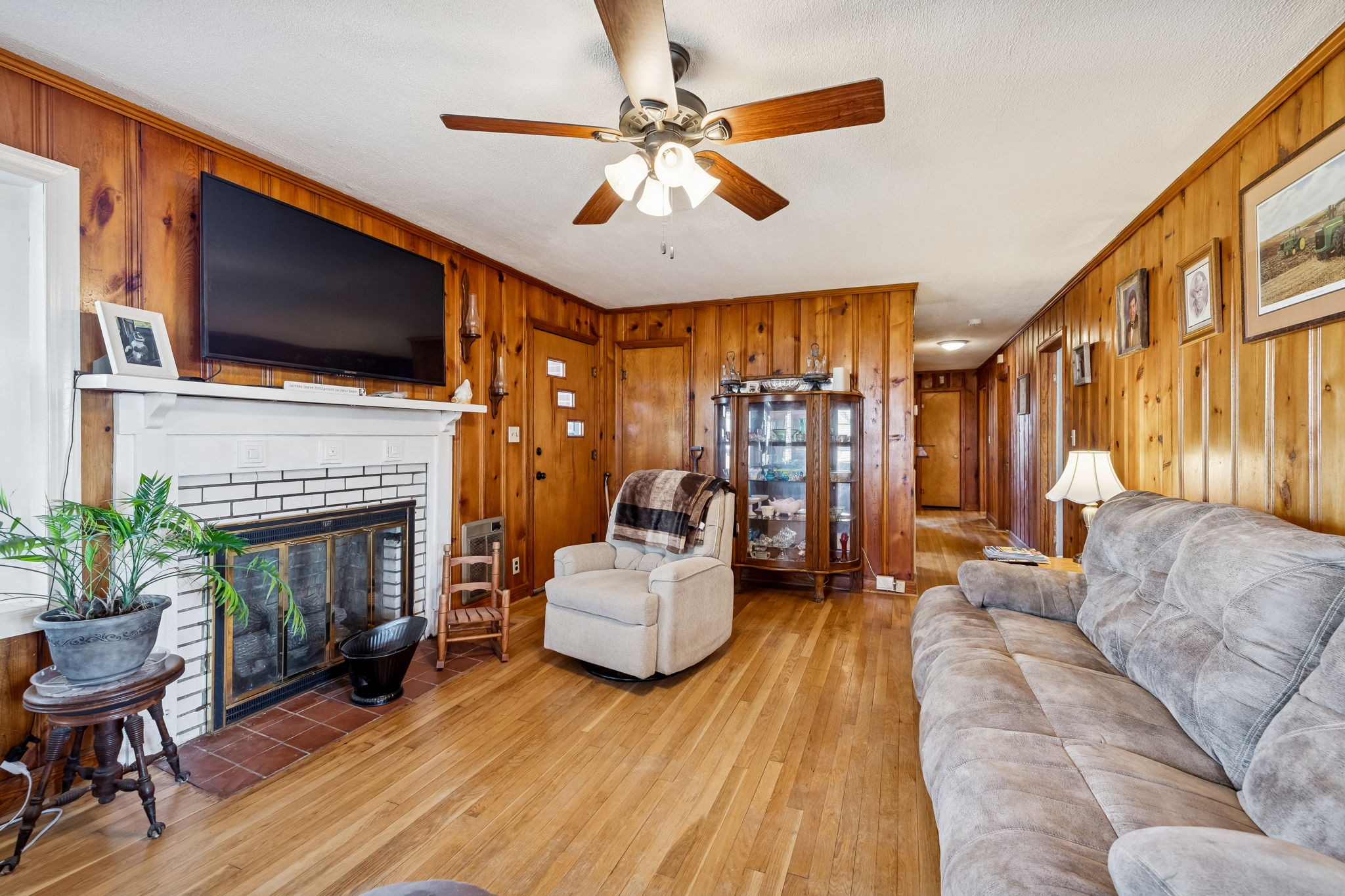155 West Piney Road Dickson, TN 37055 - Photo 11 of 45 a living room with furniture fireplace and flat screen tv