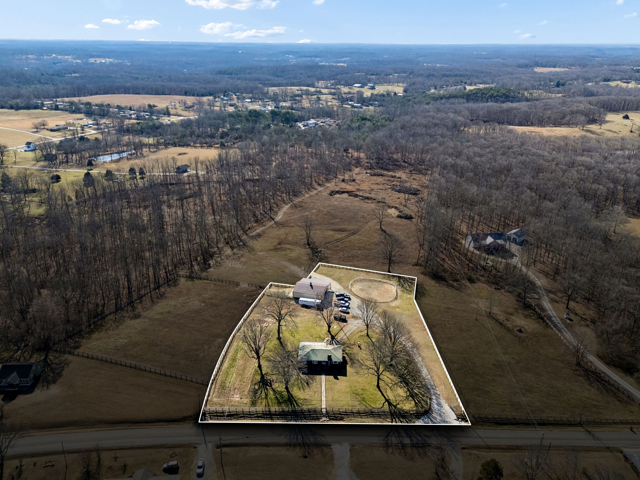 155 West Piney Road Dickson, TN 37055 - Photo 3 of 45 a view of a balcony with an outdoor space