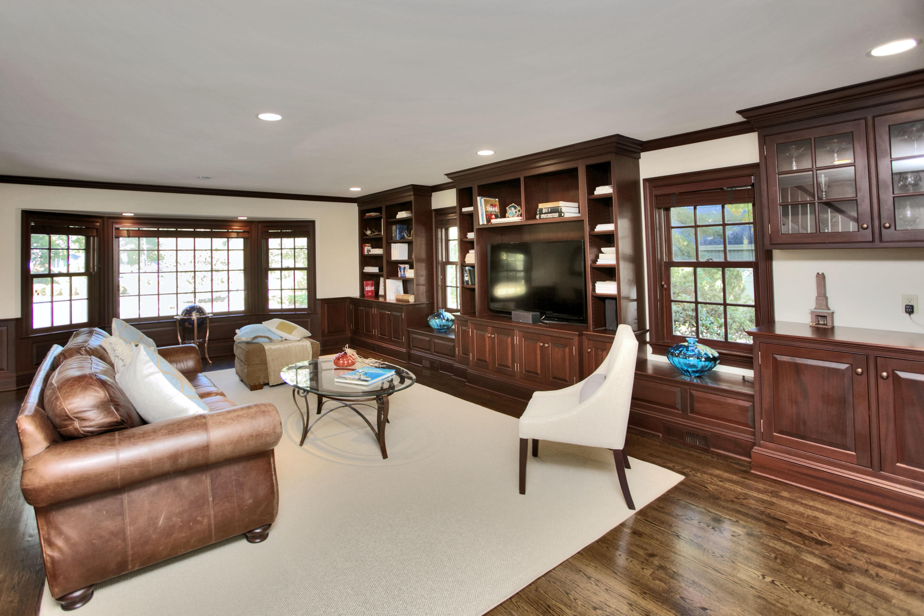 4 St Nicholas Road Darien, CT 06820 - Photo 9 of 15 a living room with furniture and a wooden floor