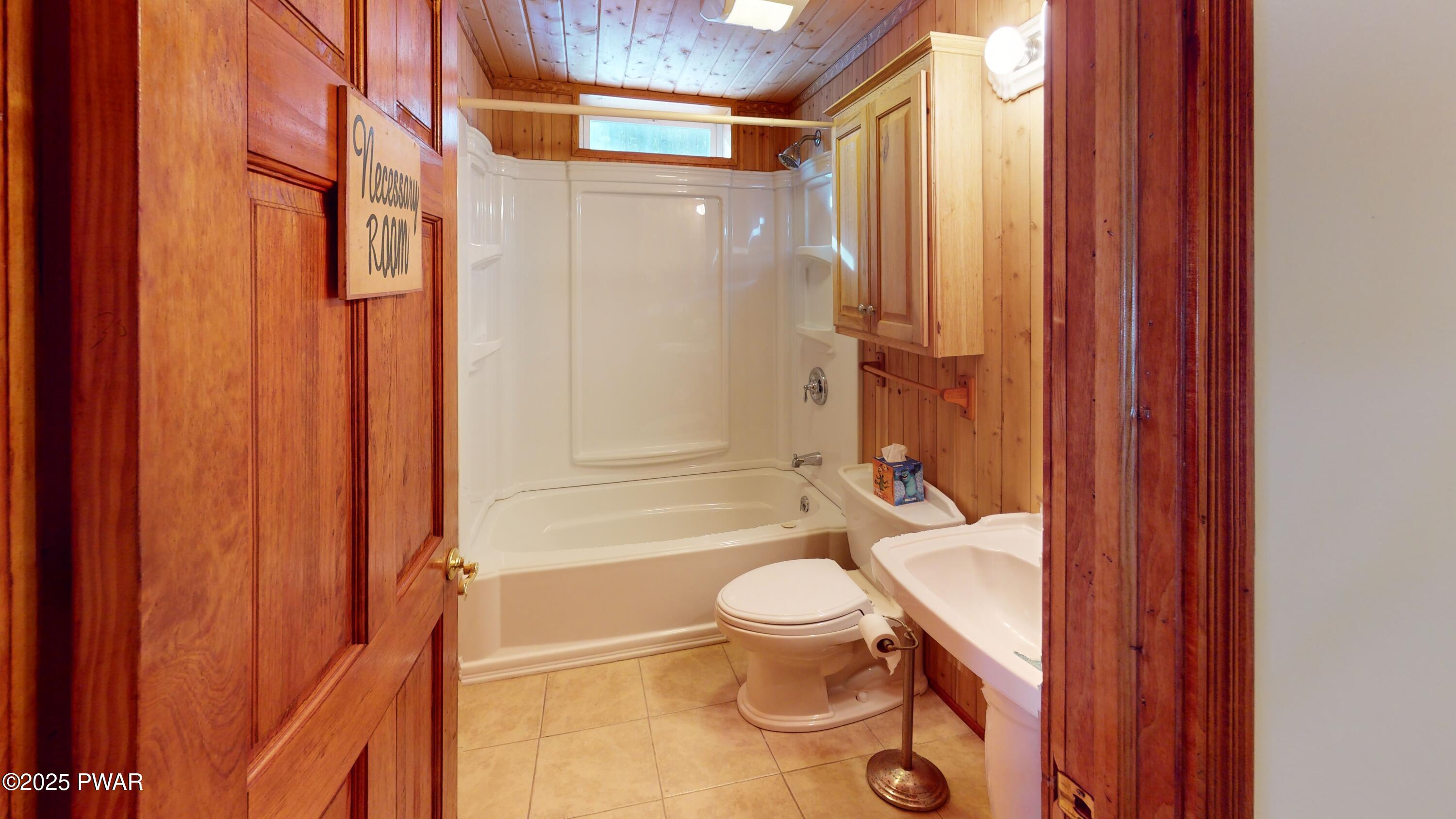 209 Neil Thompson Road Lackawaxen, PA 18425 - Photo 19 of 23 Bathroom-on-lower-level
