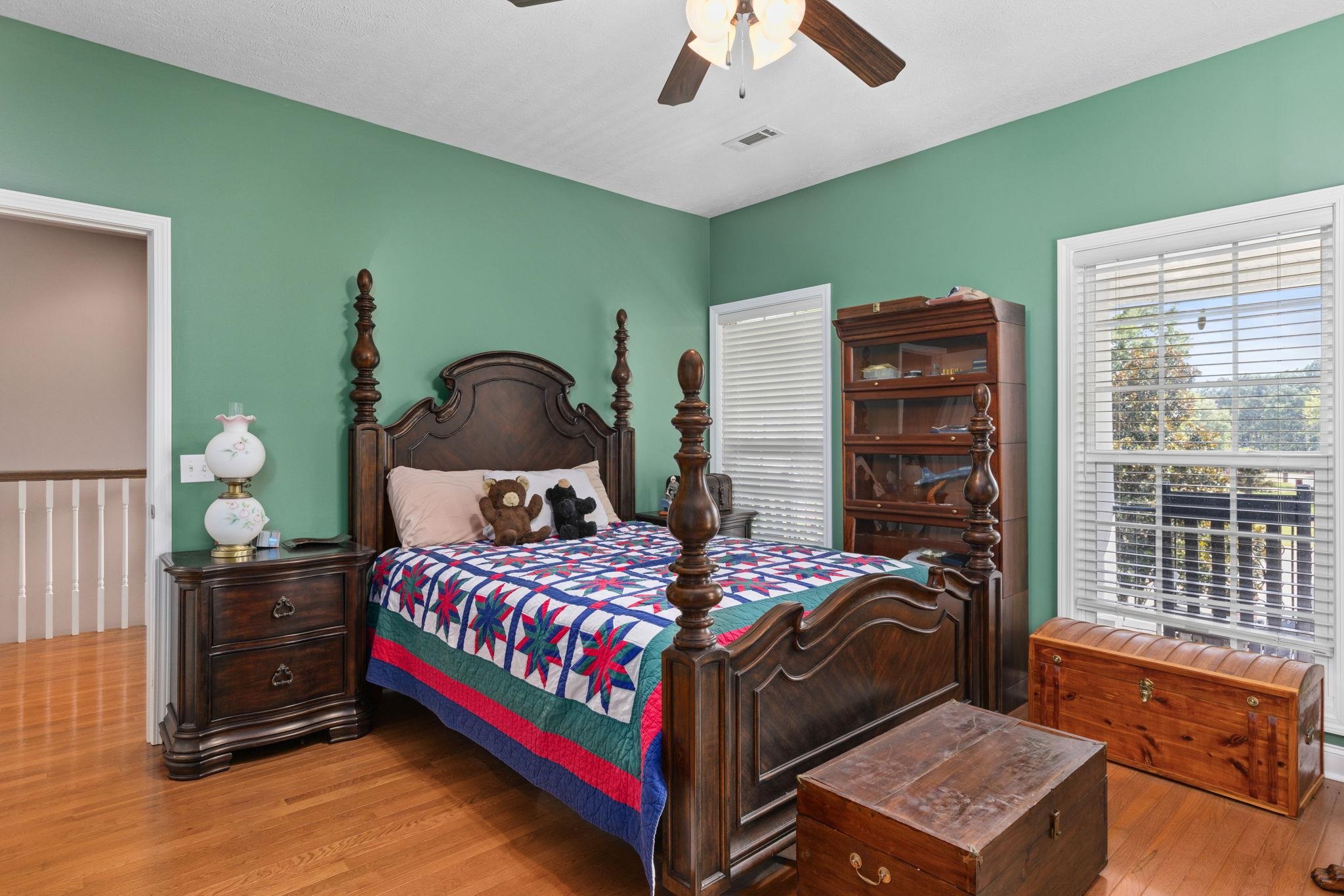 20 Tadpole Lane Corinth, MS 38834 - Photo 11 of 38 Bedroom with hardwood / wood-style flooring and ceiling fan