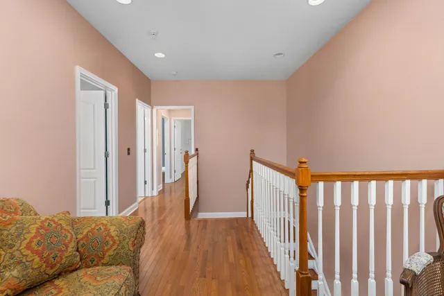 a view of livingroom with furniture and wooden floor