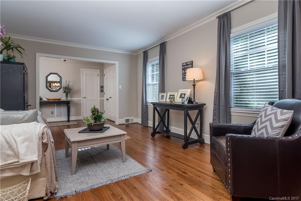 4749 Gaynor Road Charlotte, NC 28211 - Photo 6 of 24 a living room with furniture and wooden floor