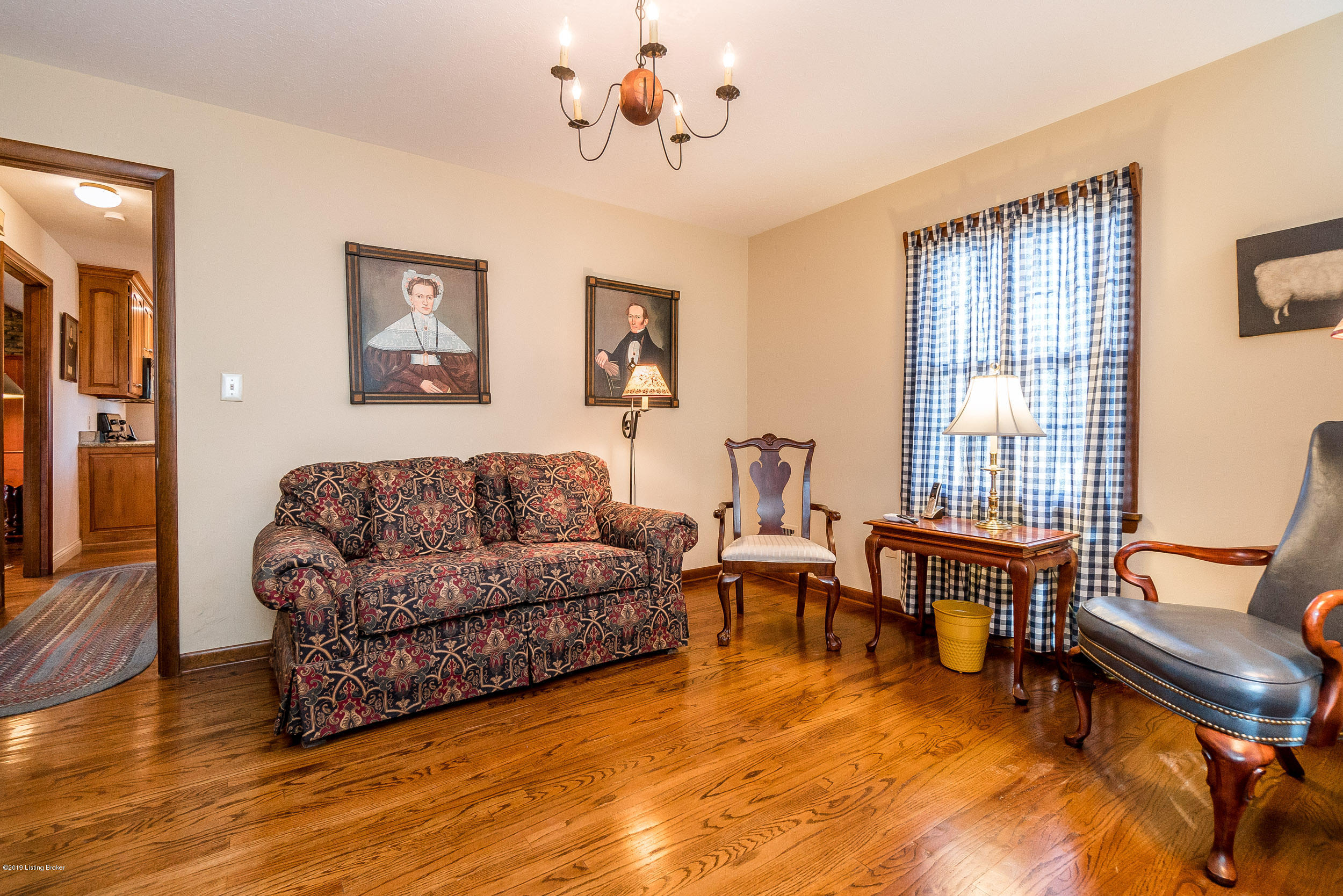201 Cherry Hill Road Pewee Valley, KY 40056 - Photo 17 of 32 Den with beautiful hardwood floor
