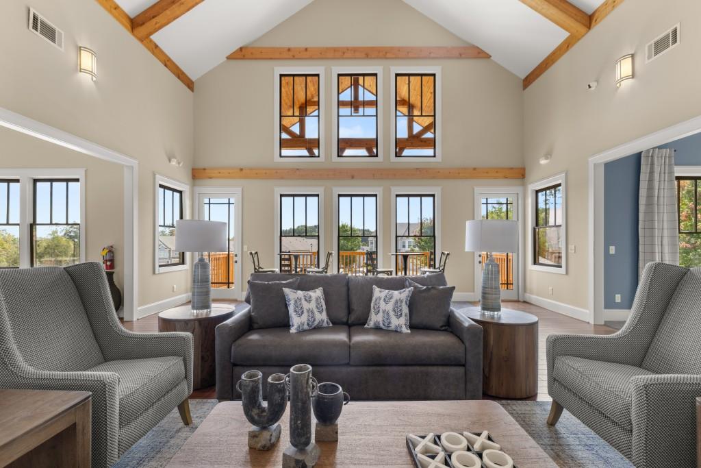 50 Rustin Ridge Dahlonega, GA 30533 - Photo 37 of 42 a living room with furniture and a large window