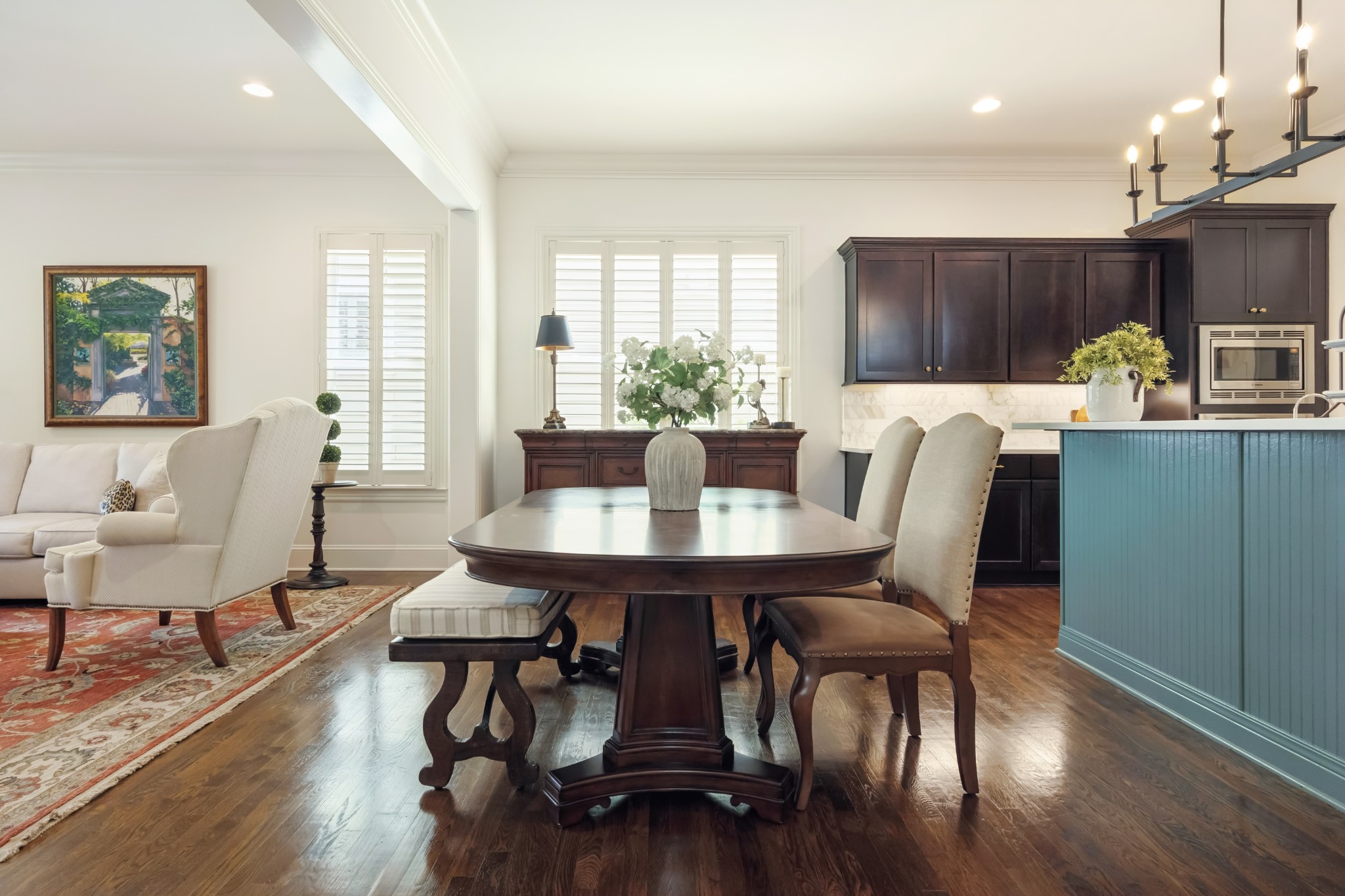 324 Fitzgerald Street Franklin, TN 37064 - Photo 12 of 28 a view of a dining room with furniture window and wooden floor