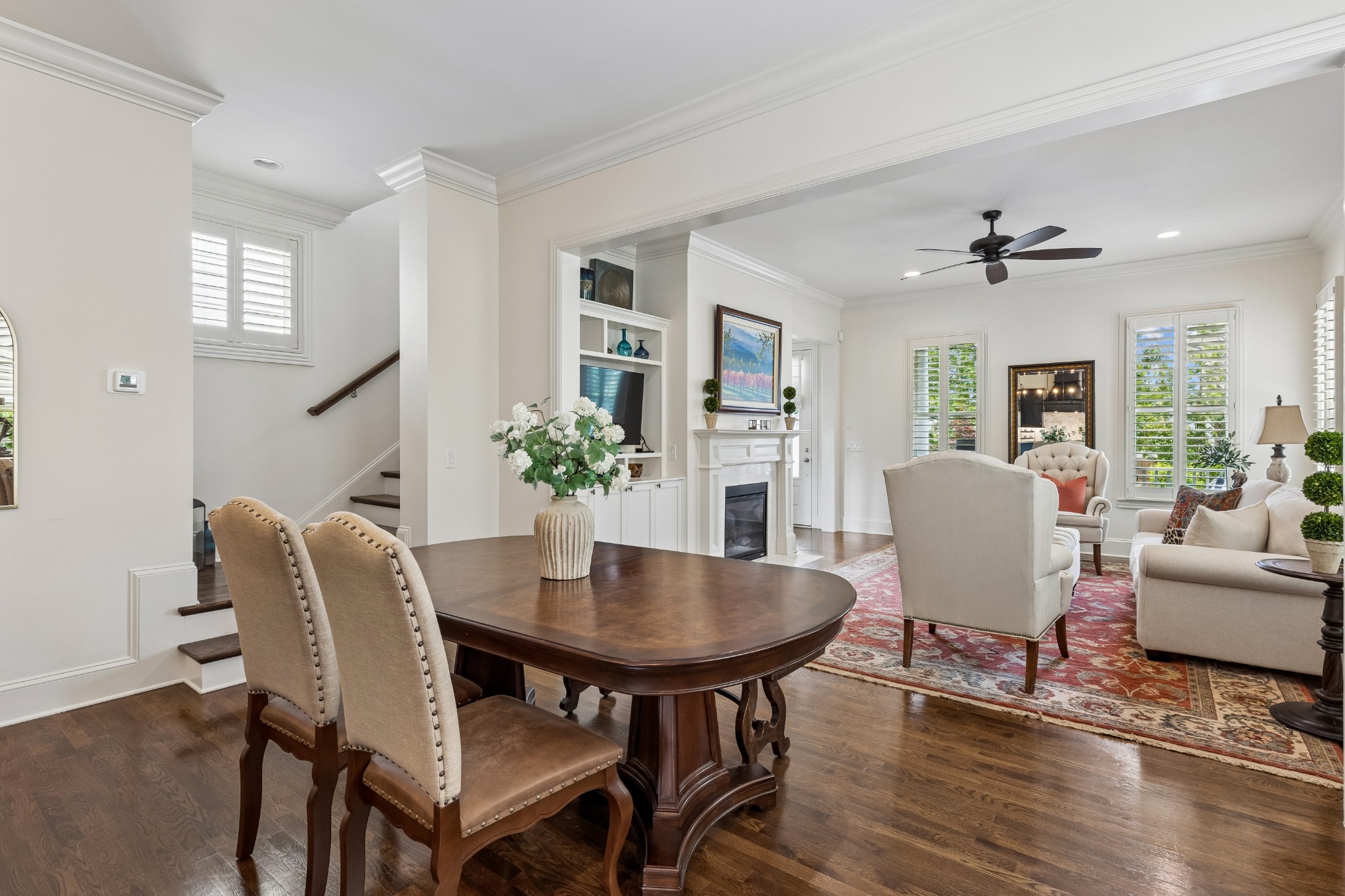 324 Fitzgerald Street Franklin, TN 37064 - Photo 5 of 28 a view of a dining room with furniture window and wooden floor