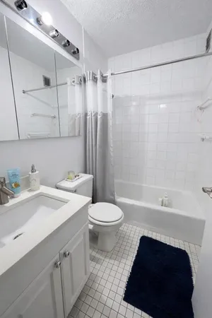 a bathroom with a sink a toilet and a bathtub