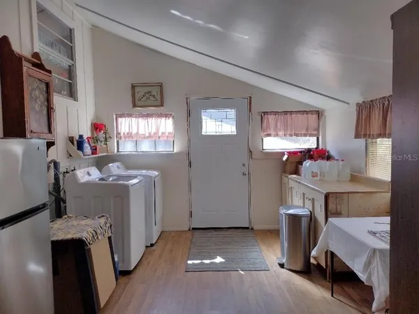 a room with storage and utility